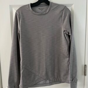 Athleta Athletic-wear Women's Heather Gray Long Sleeve Top